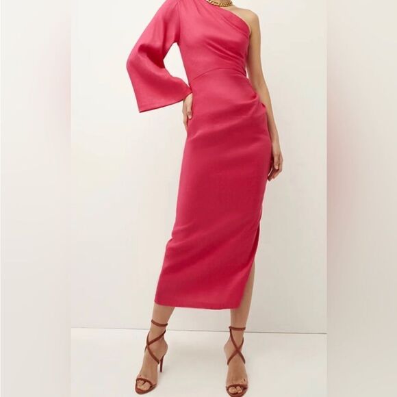 Veronica beard patsy linen Midi dress size 6 NWT $498 - Picture 3 of 8